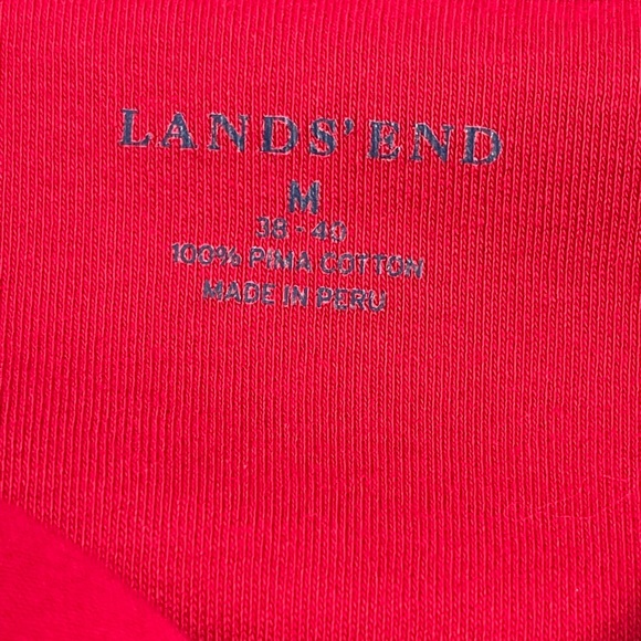 Lands’ End Men’s Red Polo Shirt Size Medium - Picture 6 of 6